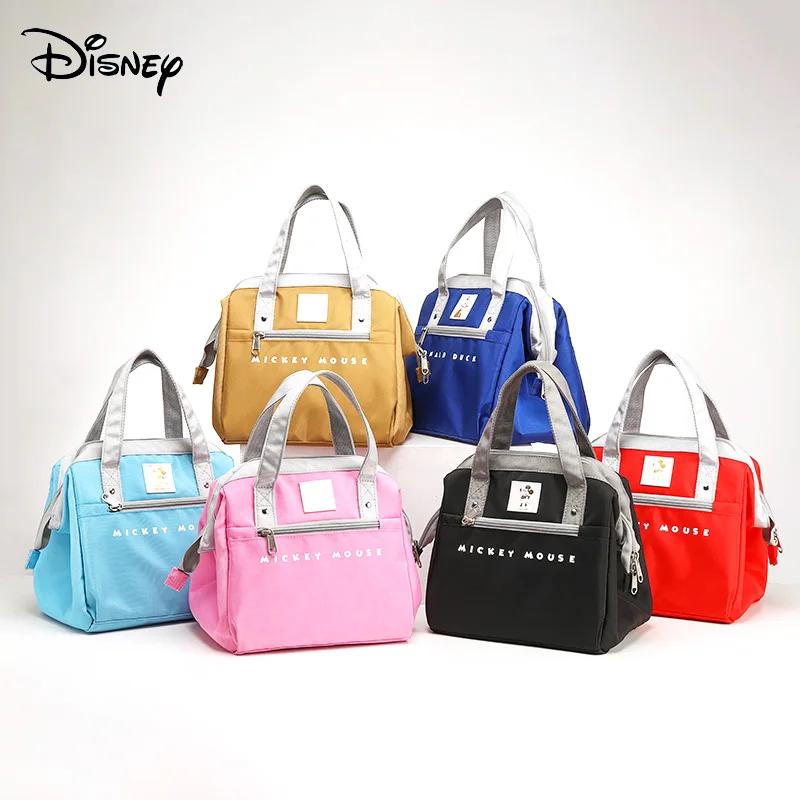 Disney Mickey Mouse Oxford Insulation Bag Thickened Portable Tin Foil Insulation Lunch Picnic Handbag Fresh-Keeping